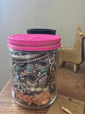 Lovely lucky silver and rose gold tones - youthful and old too! Mystery jewelry
